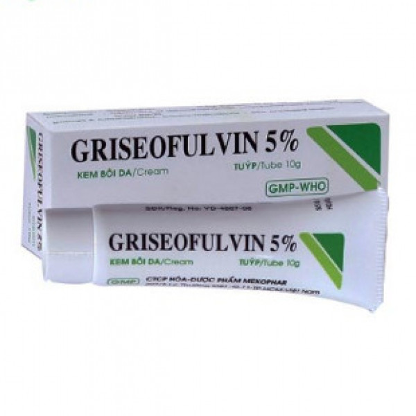 Griseofulvin 5% Bôi _Mekophar (Cọc10Tuýp5G)