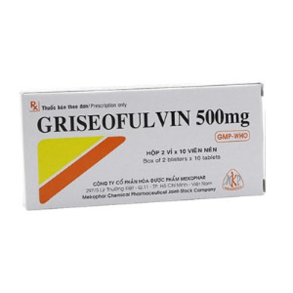 Griseofulvin 500Mg Viên Mekophar (H20V)