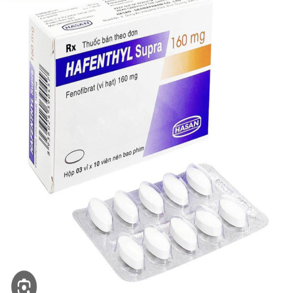 Hafenthyl 160Mg (Fenofibrate 160Mg) _Hasan (Hộp3 Vỉ X 10 Viên)