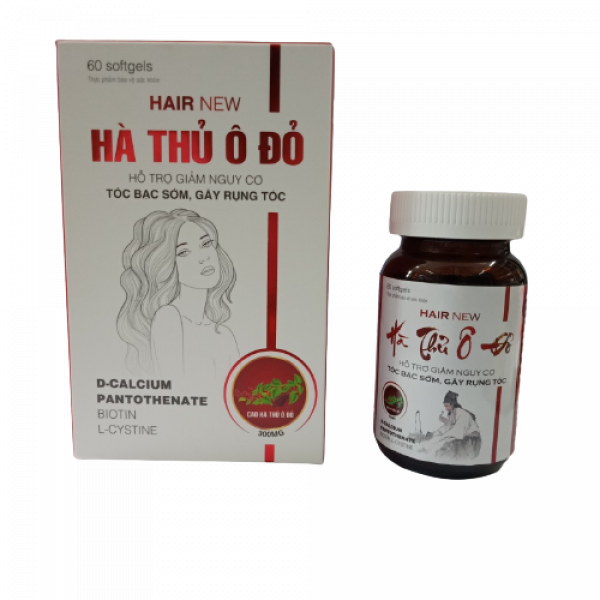 Hair New Hà Thủ Ô Đỏ _Ako (Lọ60V) D3.27