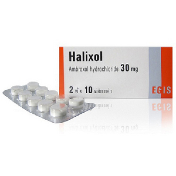 Halixol Ambroxol 30Mg _Egis (H2 Vỉ X 10V) Viên