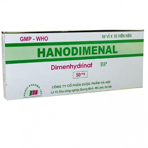 Hanodimenal 50Mg Say Xe _Hà Nội (H/500V)