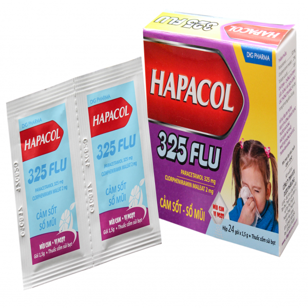 Hapacol 325Mg Flu Dhg Gói (H24Gói1,5G)