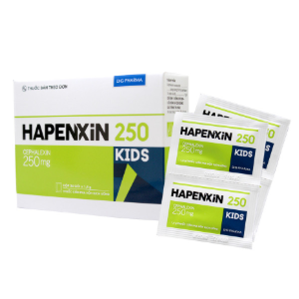 Hapenxin 250Mg Kids (Cephalexin) Gói _Dhg (H24Gói1,4Gr)