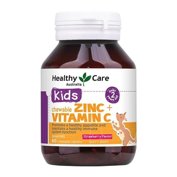 Healthy Care Kids Chewable Zinc + Vitamin C ( L60V)