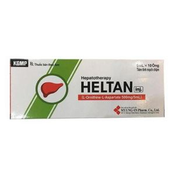 Heltan Inj Ornithin-L-Aspartat 500Mg/5Ml Myungin Pharm (H/10Ống/5Ml)