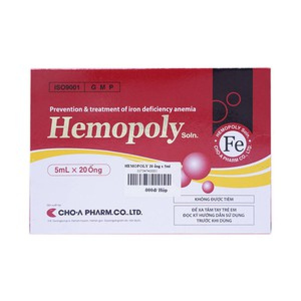 Hemopoly Choapharm Sắt Ống _Hàn Quốc (H20 Ống5Ml)