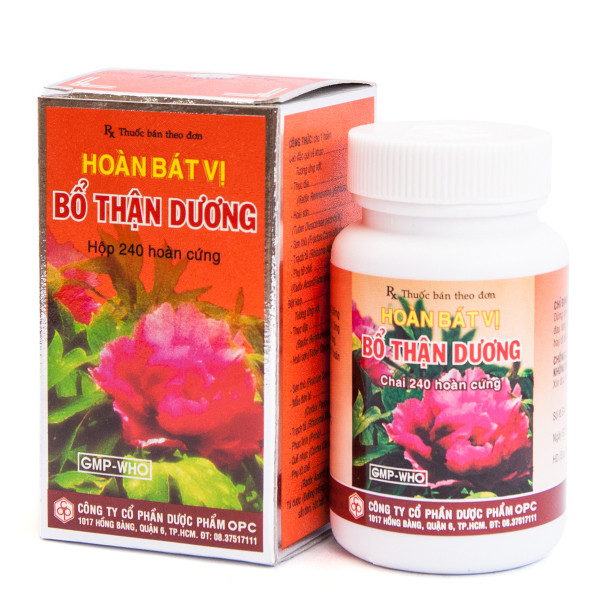 Hoàn Bát Vị Bổ Thận Dương Opc (Lọ 240 Viên)