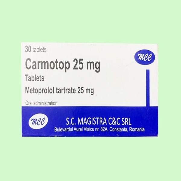 Carmotop 25Mg (Metoprolol) _Romania (H/30V)