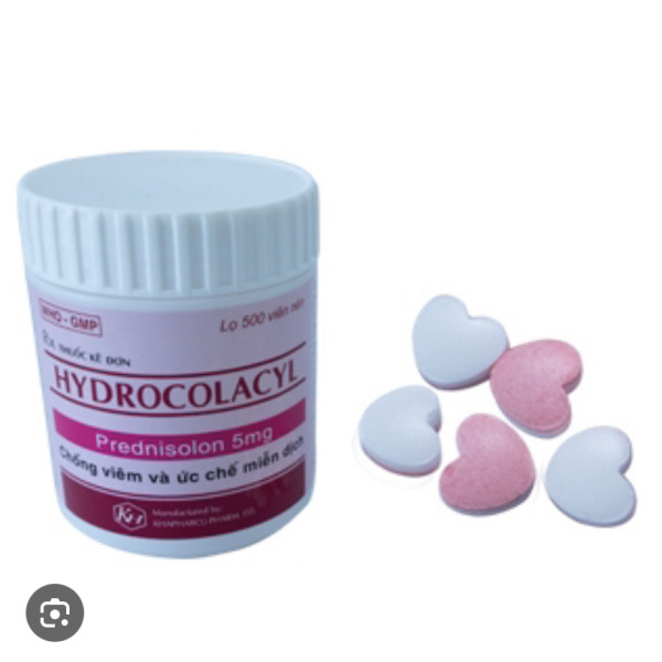 Hydrocolacyl (Prednisolon 5Mg) _Khapharco (L500V) Nén