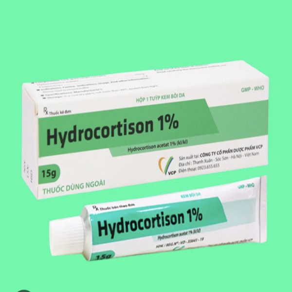 Hydrocortison 1% Bôi _Vcp1 (Tuýp15G)