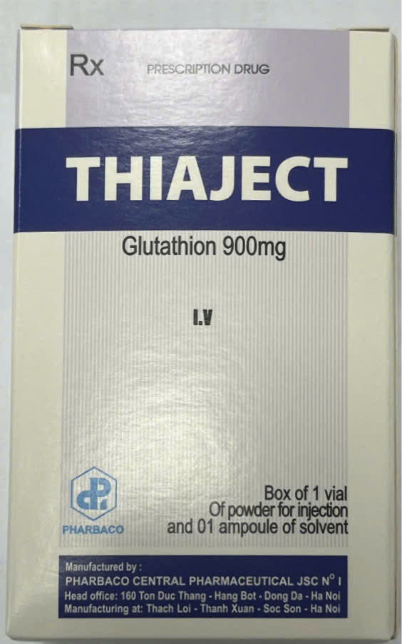 Thiaject (GLutathion 900mg) H/1 lọ