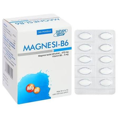 Magnesi B6 Hậu Giang (H/100v)