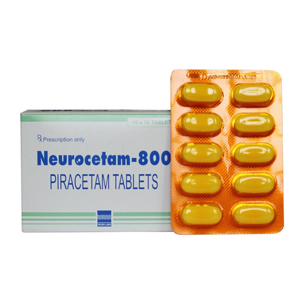 Neurocetam-800 Piracetam Tablets Micro _ Ấn (H/100V)