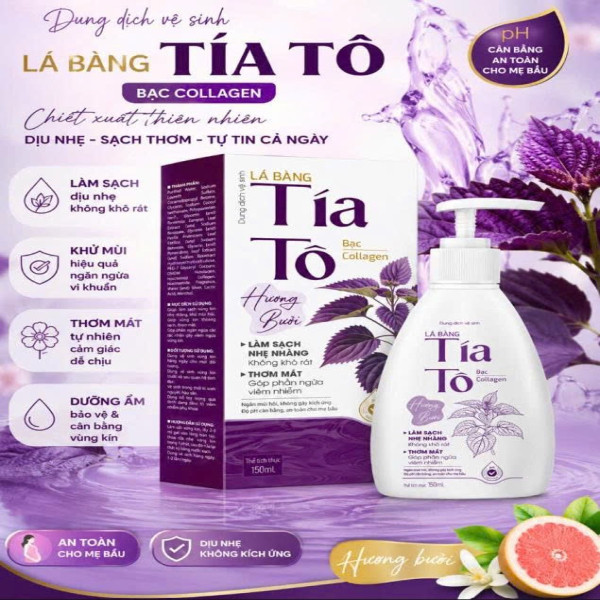 Ddvs Lá Bàng Tía Tô Hương Bưởi Tím Lọ 150 Ml K80