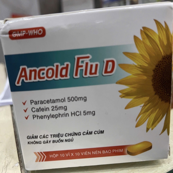 Ancold Cúm D (10 Vỉ X 10 Viên)