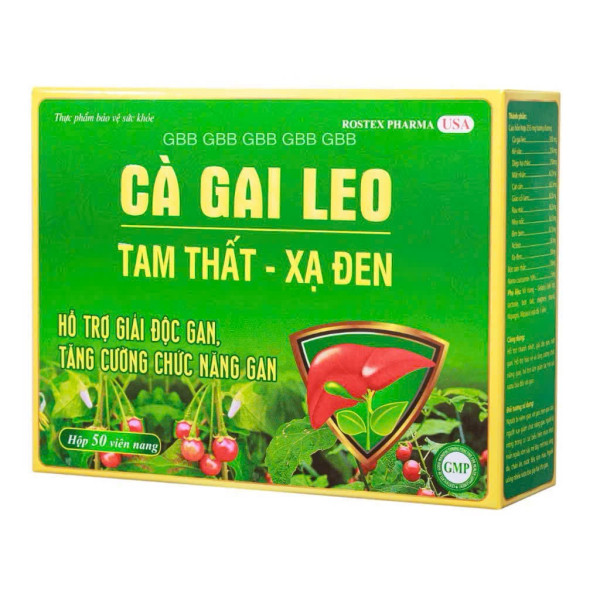 Cà Gai Leo Tam Thất Xạ Đen _Rox (Hộp/50 Viên) K114H
