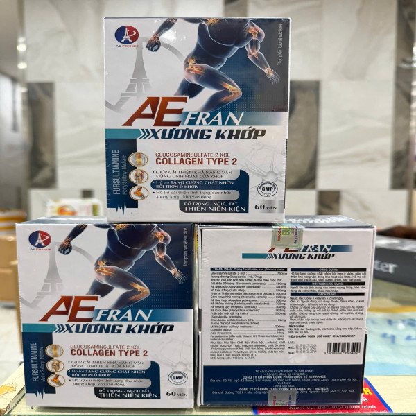 Xương Khớp AEFran Gỗ Hộp 60 Viên