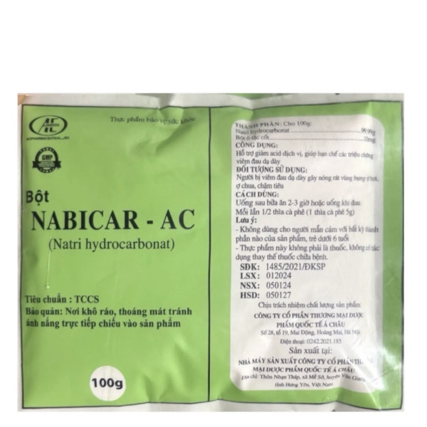 Bột Nabicar Ac ( bán combo 10 gói100 Gram/ Gói)