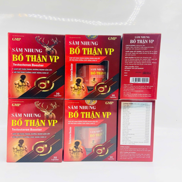 Sâm Nhung Bổ Thận Vp ( Lọ 30 Viên)
