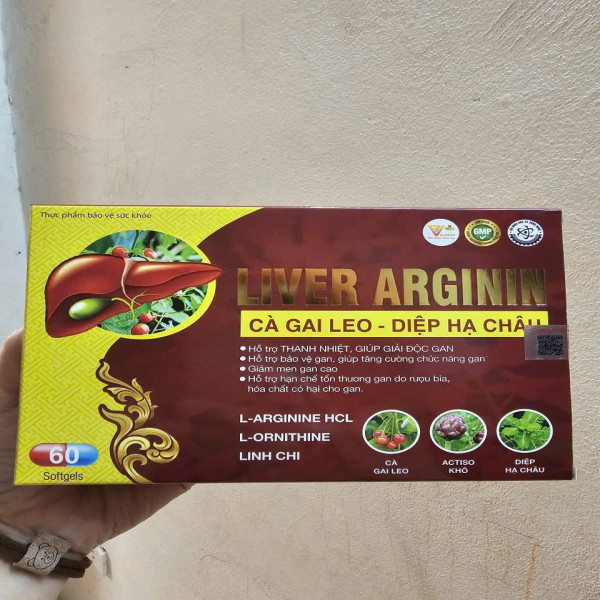 Liver Arginin Đỏ Vàng (12 Vỉ 5 Viên)