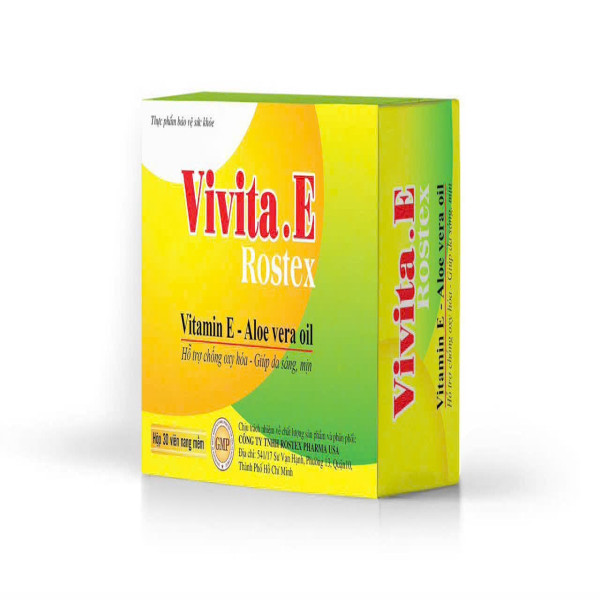Vitamin E Vivita E (Vàng) _Rox (Hộp/3Vỉ X 10 Viên) K144H