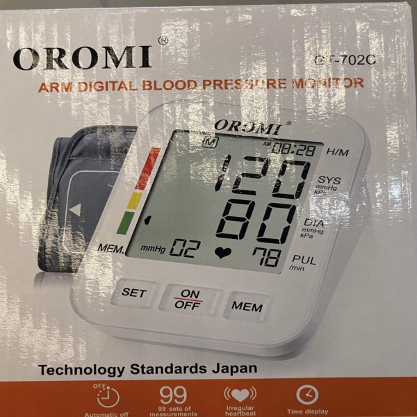 Máy Đo Huyết Áp Bắp Tay Oromi Gt702C (H/1C)