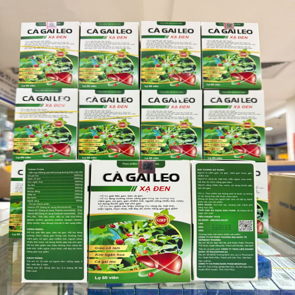 Cà Gai Leo Xạ Đen( Lọ 60 Viên) Md Xanh
