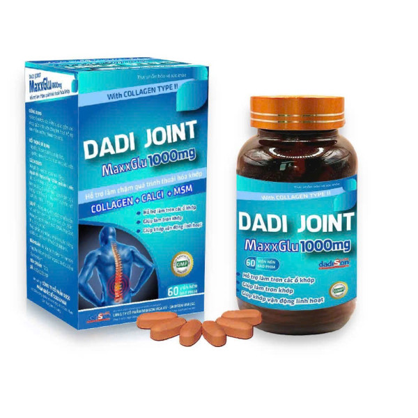 Dadi Joint (Glucosamin Max Glu 1000Mg) _Xanh, Dadison (Lọ/60V) Full Hóa Đơn