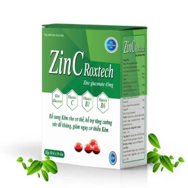 Zin C Roxtech Hộp ( 10 Vỉ *10 Viên) Vinapha