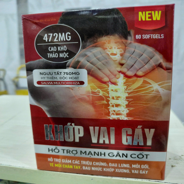 Khớp Vai Gáy New Đỏ Lọ 60 Viên Việt Pháp