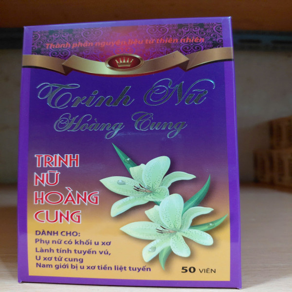 Trinh Nữ Hoàng Cung Tím Lọ 50 Viên Việt Pháp
