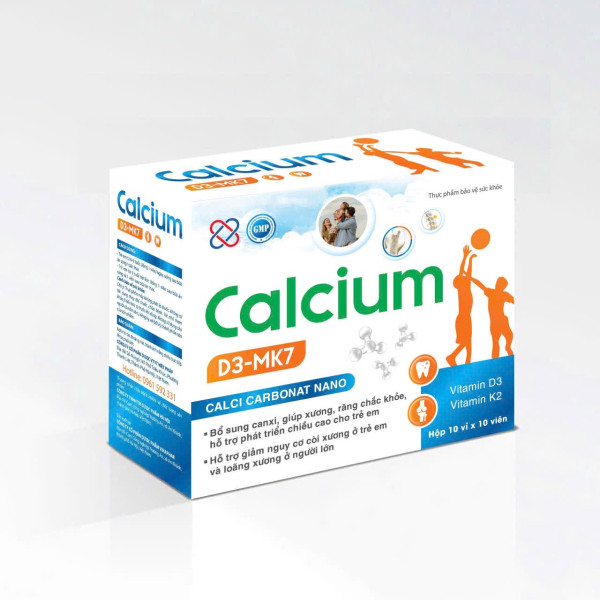 Calcium D3Mk7 Vp Hộp 100 Viên