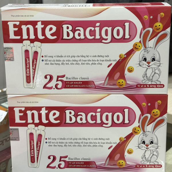 Ente Bacigol Thỏ Hồng Hộp 20 Ống 10Ml