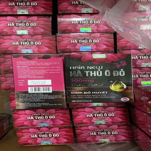 Hair New Hà Thủ Ô Đỏ Lọ 30 Viên Việt Pháp Mới