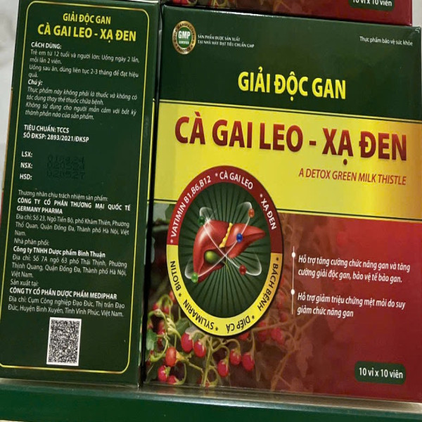 Giải Độc Gan Cà Gai Leo Md Hộp 100 Viên