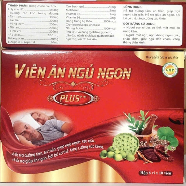 Viên Ăn Ngủ Ngon Plus Kore Hộp 6 Vỉ*10 Viên