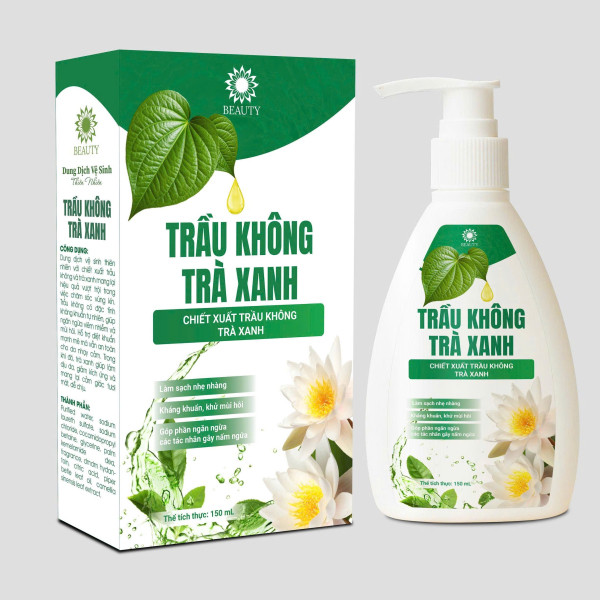 DDVS Trầu Không Trà Xanh (Hoa Cúc) _Hdv (Lọ 150 Ml) Vòi, Trắng