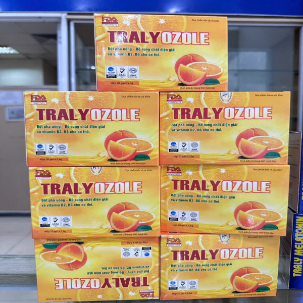 Traly Ozole Oresol Cam (Hộp/20 Gói)