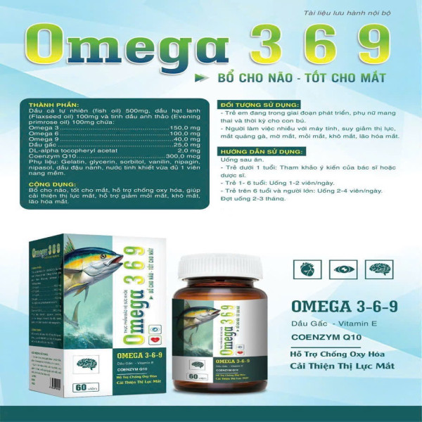 Omega 369 Lọ 60 Viên Th Thủy Tinh