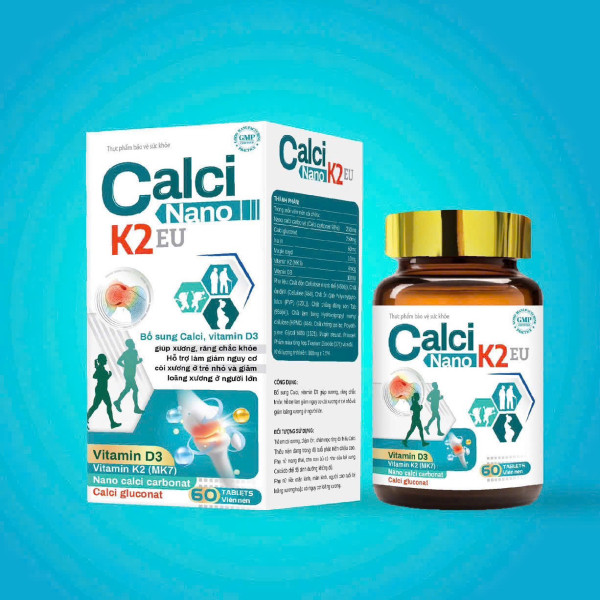 Calci Nano K2 _Eu (Lọ/60 Viên)