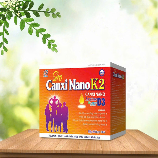 Siro Canxi Nano K2D3 _Cam (Hộp/20 Ống)