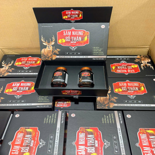 Sâm Nhung Bổ Thận Gỗ 2 Lọ *60 Viên Md