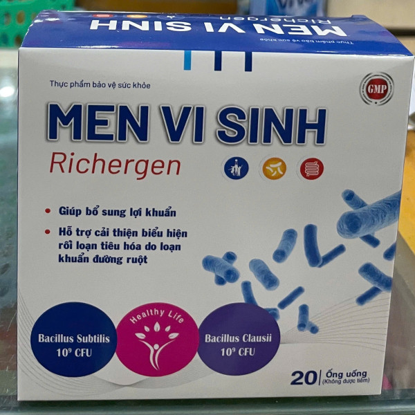 Men Vi Sinh Richer Xanh Dương Hộp 20 Ống *10 Ml K 90H