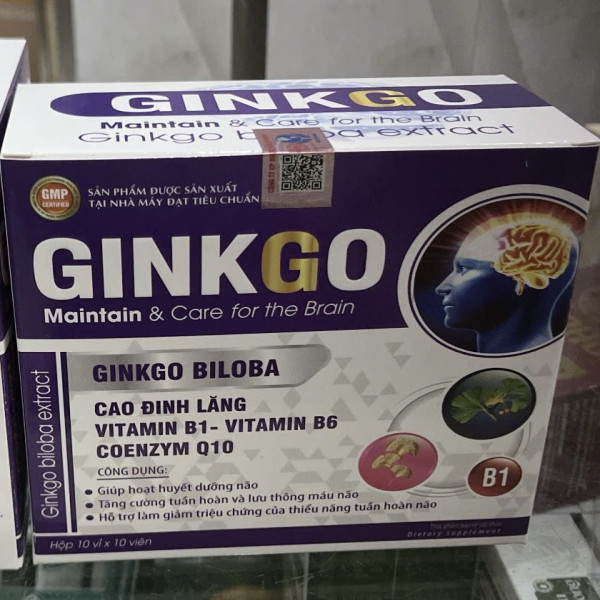 Ginkgo Biloba Tím Md Hộp 100 Viên