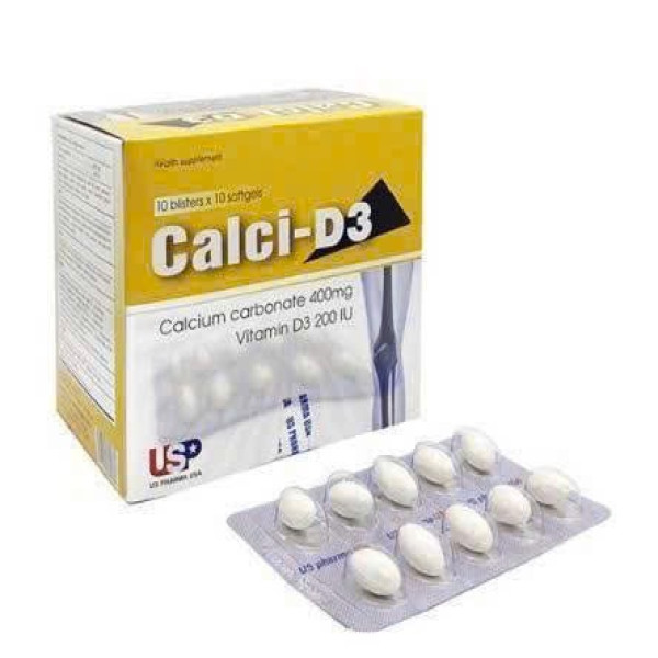 Calci D3 USP (H/100v) canxi vỉ