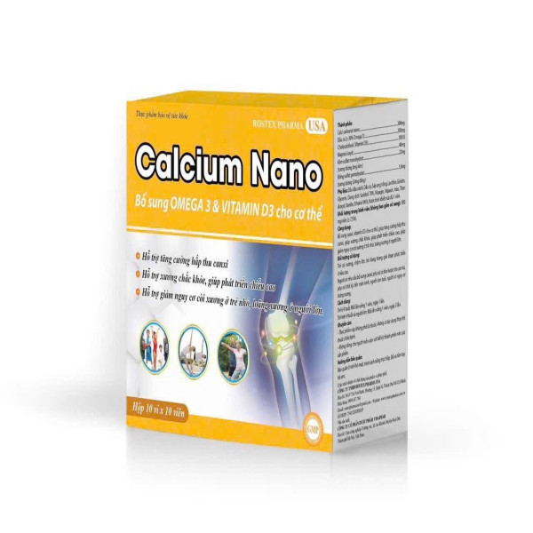 Calcium Nano vàng _ (H/100 Viên) K96