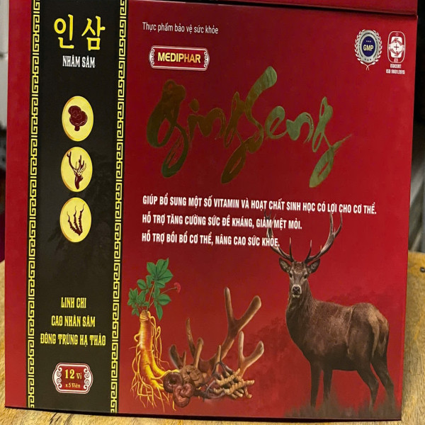 Gingseng Gỗ Md Hộp (12 Vỉ* 5 Viên)