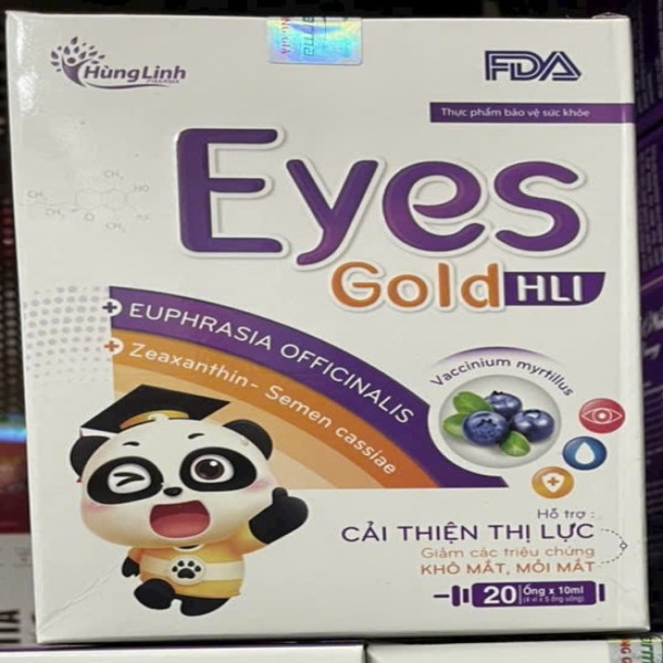 Bổ Mắt Eyes Gold Hùng Linh Hộp 20 Ống * 10Ml