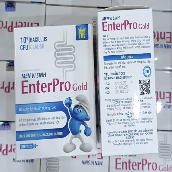Men Vi Sinh Enter Pro Gol Hộp 20 Ống